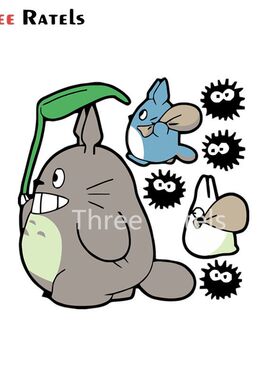 宫崎骏龙猫巴士卡通背景墙装饰贴