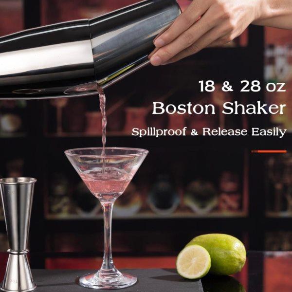 新款入门级不锈钢调酒器4件套波士顿鸡尾酒调制工具包三段摇酒壶,淘宝优惠券,粉丝福利购,淘宝优惠卷