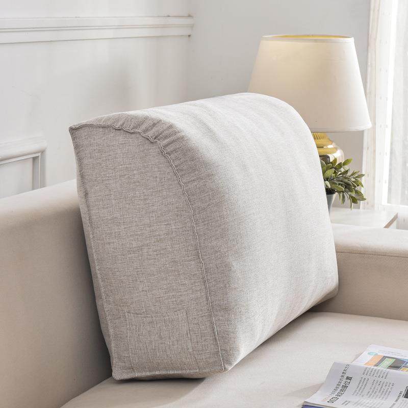 新款棉麻曲线弧形靠背垫现代实木沙发硬靠背床头舒适靠枕硬靠垫,淘宝优惠券,粉丝福利购,淘宝优惠卷