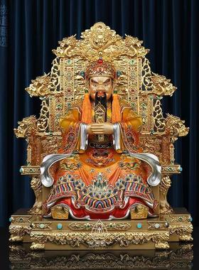 纯铜五爷像五爷铜像广济龙王财神像黄铜龙五爷像五爷佛像全铜家用