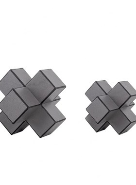 现代极简客厅茶几家居p几何摆件电视柜书房简约软装饰品样板间陈