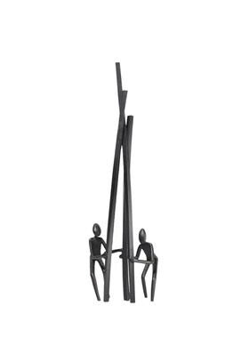 简约现代轻奢家居电视柜t金属创意人物造型摆件样板房间软装饰品