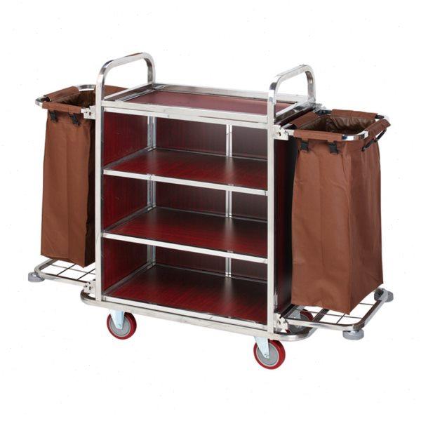 酒店加厚拆装烤漆双边客房服务车房口车宾馆手推车收纳布草车,淘宝优惠券,粉丝福利购,淘宝优惠卷
