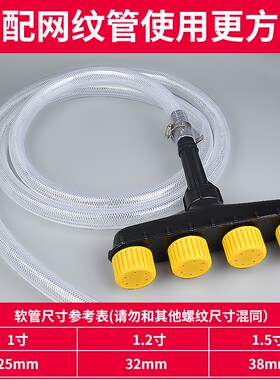 浇水喷头农用浇地洒水神器浇花浇菜灌溉浇水机大流量大棚雾化喷灌