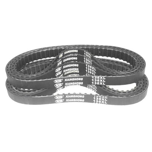 XH同步带136XL68梯形双面齿形带同步皮带DA DB加厚橡胶海绵彩胶 - 图1