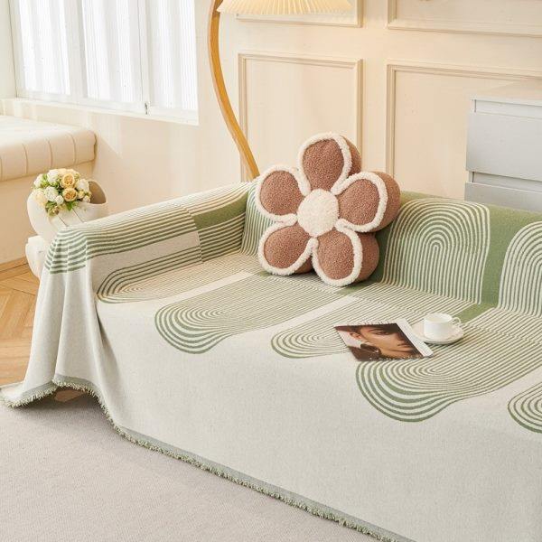 渐变色沙发巾几何沙发盖布加厚现代简约盖巾四季通用一体全包套罩,淘宝优惠券,粉丝福利购,淘宝优惠卷