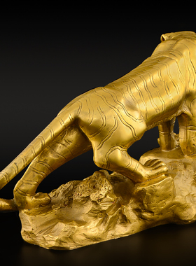 纯铜老虎摆件生肖虎客厅办公室铜虎上山X虎大号铜老虎