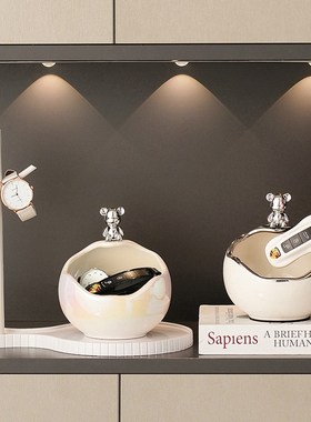 入户门口玄关钥匙收纳置物架摆件客厅家居M轻奢装饰品乔迁新居礼