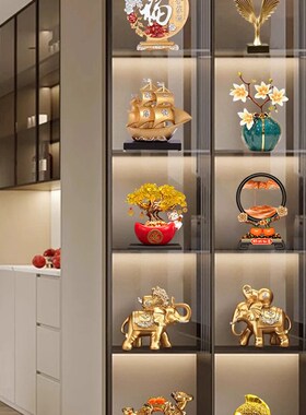 现代酒柜a装饰品摆件轻奢高档客厅家居电视柜展示柜工艺品乔迁礼
