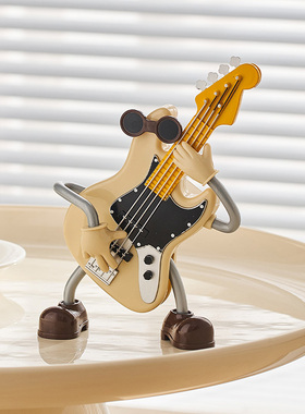 创意小提琴装饰摆饰玄关书柜x桌面音乐盒家居饰品男孩儿童生日礼