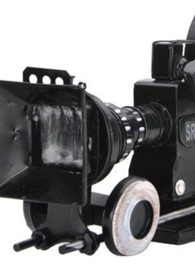 复古怀旧摄影机模型铁艺相机摆件酒吧橱窗陈列道具家居装饰品包邮