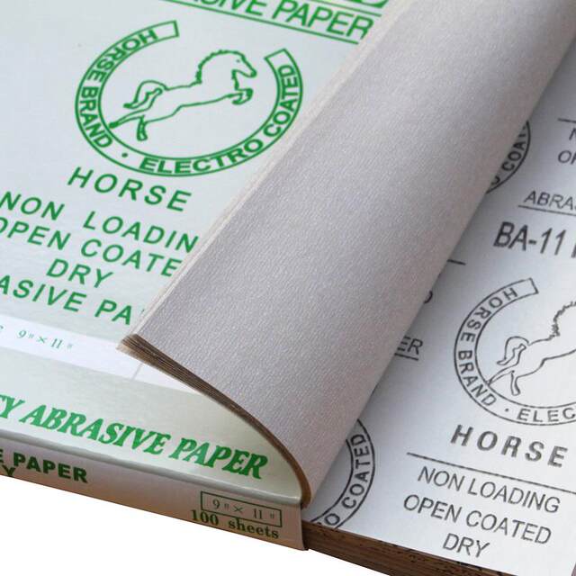 Latex paper White Horse dry sanding paper Dry sand Sandpaper Woodworking latex furniture paint abrasive abrasive coating