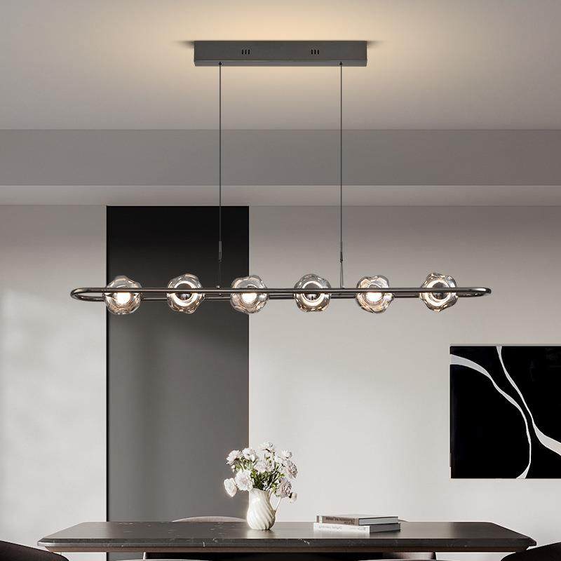 轻奢餐厅吊灯具现代简约饭厅餐桌吧台灯书房极简创意一字长条吊灯,淘宝优惠券,粉丝福利购,淘宝优惠卷