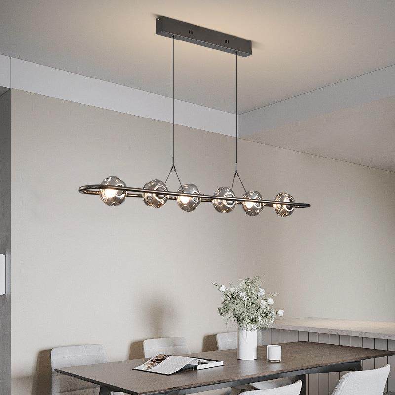 轻奢餐厅吊灯具现代简约饭厅餐桌吧台灯书房极简创意一字长条吊灯,淘宝优惠券,粉丝福利购,淘宝优惠卷