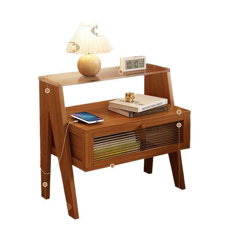 智能床头家用简约床头小桌子带抽多功能置物储物柜沙发边柜置物架,淘宝优惠券,粉丝福利购,淘宝优惠卷
