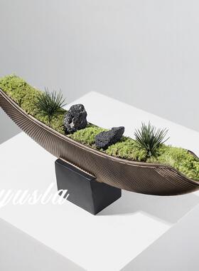 树脂复古法式家居摆件中古风茶室电视柜样板间摆件橱窗书房装饰品