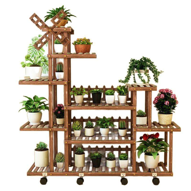 花架子客厅多层置物架落地花盆架多肉家用室内实木阳台养花架,淘宝优惠券,粉丝福利购,淘宝优惠卷