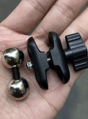 车载出风口支架配件手机通用万向豌豆夹直播替换17mm转接头360度
