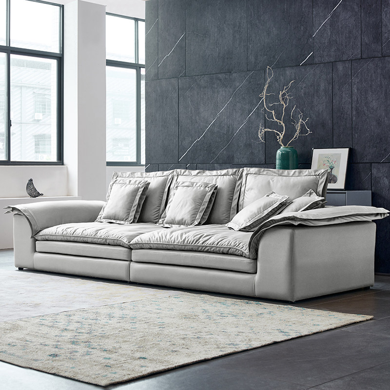 意式极简帆船沙发科技布大客厅乳胶小户型现代羽绒懒人超深坐宽,淘宝优惠券,粉丝福利购,淘宝优惠卷