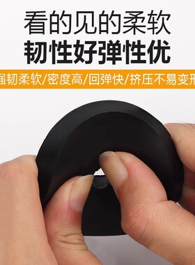 高弹橡胶圆形减震垫冲牀机器防震防撞耐磨带孔螺丝通风机设备垫片