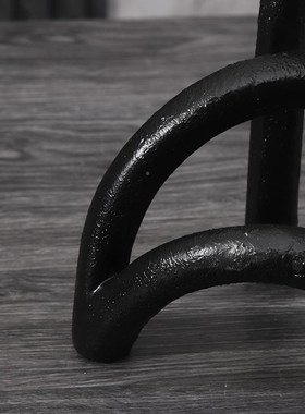 ZM21220h现代北欧具创几拱形桥何形黑白树脂工艺品摆件家样板意房