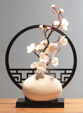 新中式屏风摆件家居客厅装饰品酒B柜玄关桌面中式高档客厅装饰乔