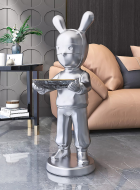 人物创意现代简约客厅大型落地摆件北欧轻奢电视V柜玄关家居饰品