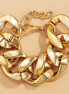 SHIXdIN Hip Hop夸张粗炼手炼