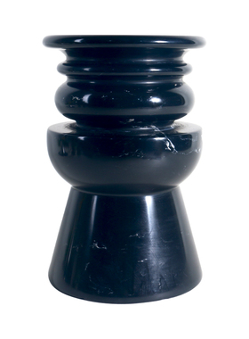 新中式创意大理石花器高级质感样板间售楼处Q客厅家居软装摆设品