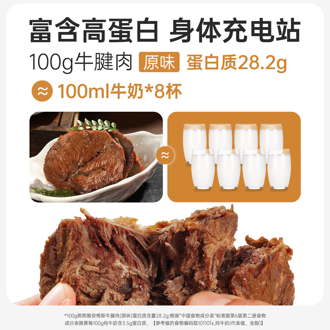 安格斯牛腱子肉减0低脂即食牛肉酱卤真空熟食高蛋白健身代餐零食,淘宝优惠券,粉丝福利购,淘宝优惠卷