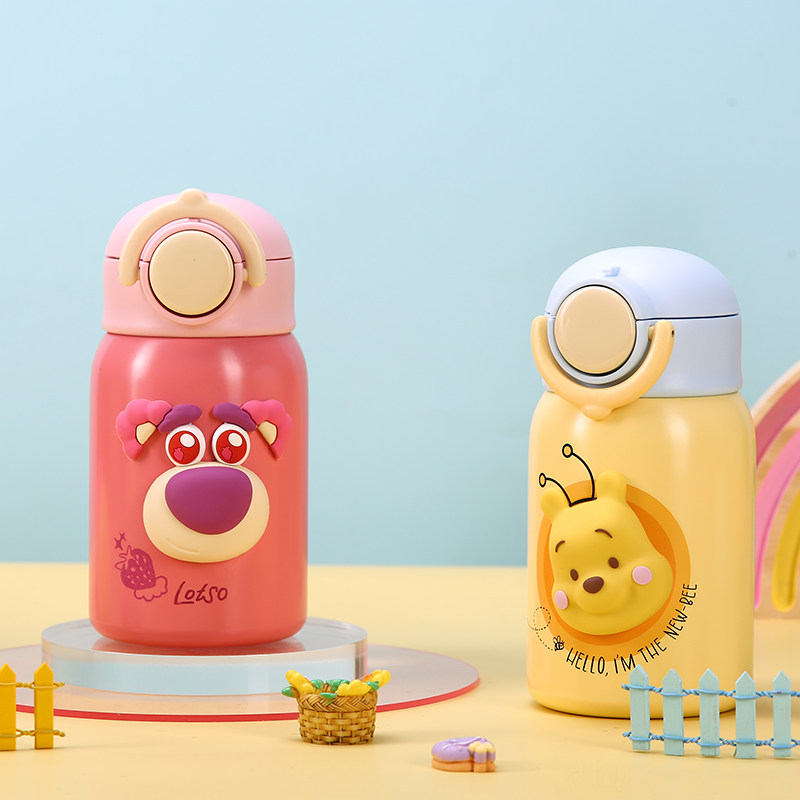 着迷星球迪士尼联名小熊维尼正品卡通儿童保温杯水杯吸管杯不锈钢,淘宝优惠券,粉丝福利购,淘宝优惠卷