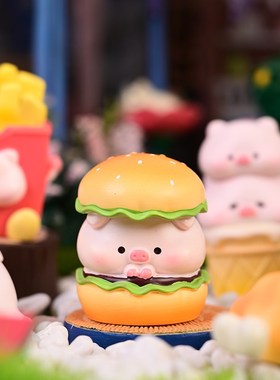 小猪摆件a可爱治愈系工位桌面汽车中控台装饰品车内猪猪生日礼物