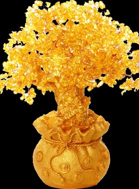 简约现代家居装饰酒柜客厅玄关z工艺品发财树摆件创意桌面麋鹿摆