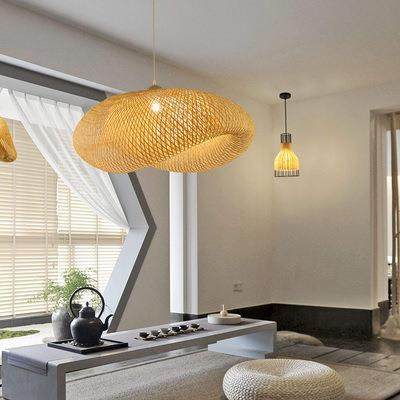 东南亚吊灯创意竹编灯茶室楼梯间圆球灯具新中式禅意民宿餐厅灯饰,淘宝优惠券,粉丝福利购,淘宝优惠卷