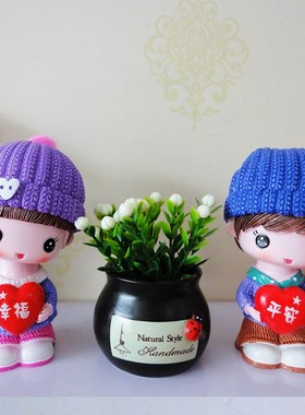 客厅酒架装饰品摆设创意车内装饰品房间卧室儿童房床Y头柜可爱摆