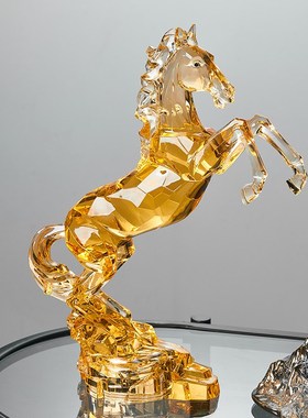 现代轻奢马摆件酒柜客p厅办公室桌面电视柜送领导高档创意装饰礼