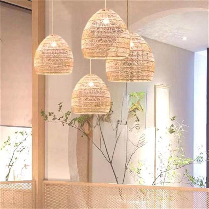 藤编吊灯日式民宿客厅餐厅卧室阳台灯笼东南亚麻绳田园藤艺吊灯具,淘宝优惠券,粉丝福利购,淘宝优惠卷