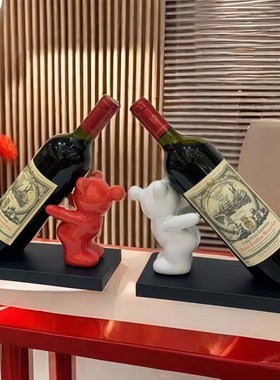 红酒架结婚订婚酒柜装饰品乔迁过年电H视柜玄关橱柜客厅送人摆件