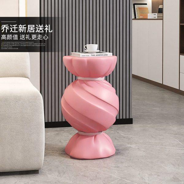 奶油风糖果落地摆件客厅沙发茶几边几装饰品卧室置物桌子乔迁礼物,淘宝优惠券,粉丝福利购,淘宝优惠卷