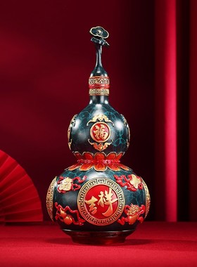 黄铜《八宝吉祥i葫芦》摆件事事如意福葫芦摆件家居装饰品开业礼
