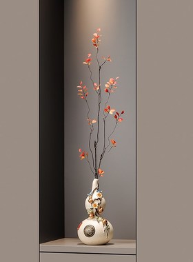 五福临门葫芦摆件客厅招财玄关壁龛花瓶装饰新中式W乔迁新居礼物