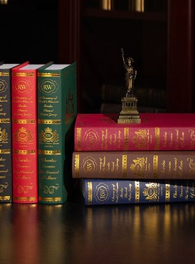 欧式烫金覆古假书摆件摄影道具模型书本样板间办公U室装饰书彷真