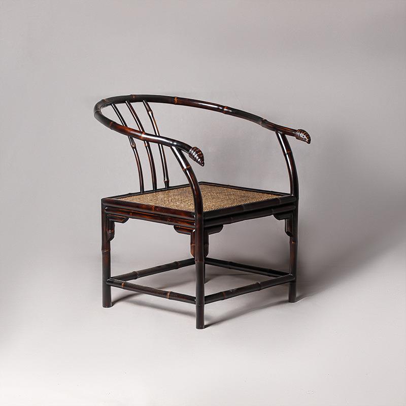 明式家具扶手椅仿古中式休闲椅古典靠茶具背客椅 - 图0