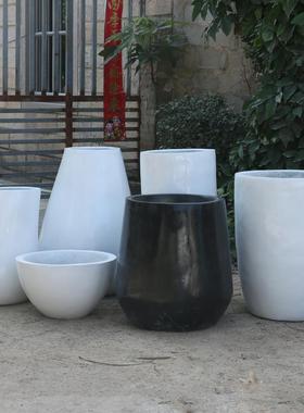 创意玻璃钢花盆摆件 商场酒店种花盆雕塑 大型花园林景区庭院装饰