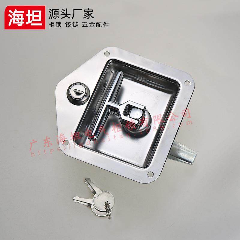 MS858 stainless steel flat lock, chassis cabinet panel lock, cabinet lock, engineering truck box type car door square lock