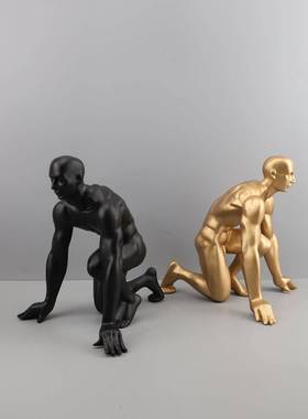 北欧卧黑色起铁饼人跑人摆房件样板房售楼部室书客LXP厅餐厅桌面