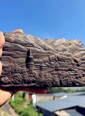 黑神话悟空周边山西取景五台山非遗砖雕摆件文房装饰文创礼品