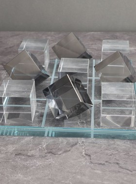 现代简约水晶棋盘艺n术软装饰品客厅电视柜玄关样板间酒店桌面摆