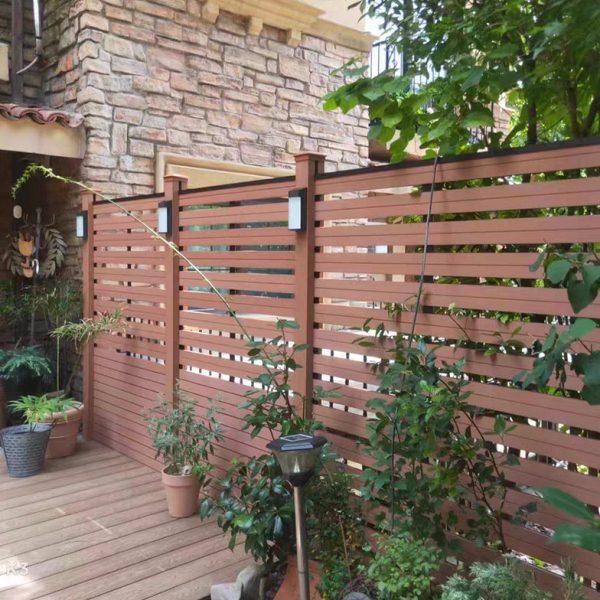 塑木共挤围栏户外花园露台庭院木塑护栏防腐木纹围墙院子栅栏隔断,淘宝优惠券,粉丝福利购,淘宝优惠卷