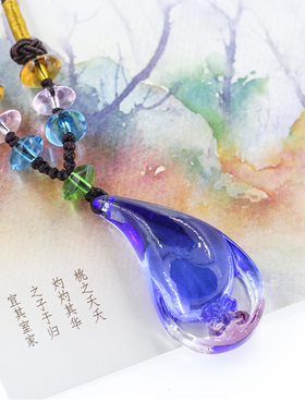古法琉璃吊坠烧制情侣百搭海星女款毛I衣链吊坠项链挂件挂坠饰品